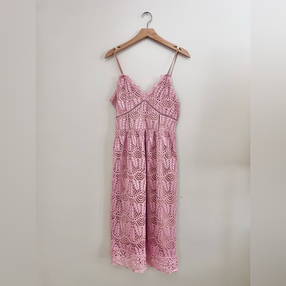 Current Air Affair Pink Lace Dress - Picture 7 of 16